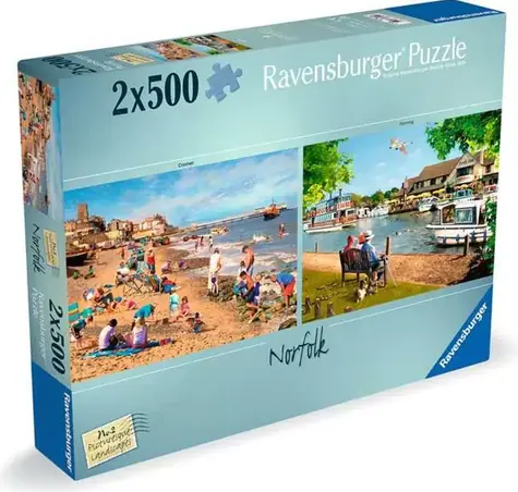 Ravensburger Puzzle Picturesque Landscapes č.2: Norfolk / 2x500 dielikov