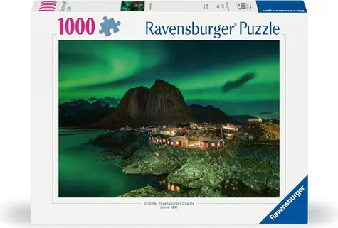 Ravensburger Puzzle Polárna žiara NAD Hamnoy / 1000 dielikov / od 14 rokov