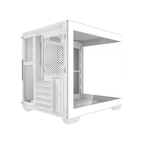 darkFlash C275P biela / mATX / bez ventilátorov / 1x USB 3.0 & 2x USB-A / priehľadná bočnica / bez zdroja