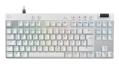 Logitech G PRO X TKL Rapid biela / Herná klávesnica / DE layout