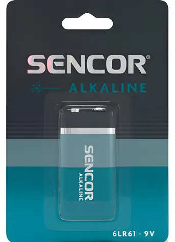 Sencor / Alkalická batéria / 9V (6LR61) / 1 ks