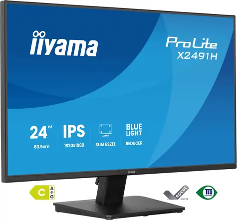 23.8" Iiyama ProLite X2491H-B1 čierna / Monitor / IPS / 1920 x 1080 / 120 Hz / 1 ms / FreeSync