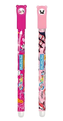Mitama Spinny Pen Tokyo & Paris / Vymazateľný roller / 0,7 mm / Travel Edition / 2 ks