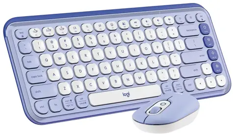 Logitech POP ICON lila / Bezdrôtová sada klávesnice a myši / CH verzia