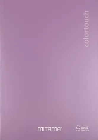 Mitama Color Touch ružová / Zošit / A4 / linajkový s okrajom / 40 +2 listov