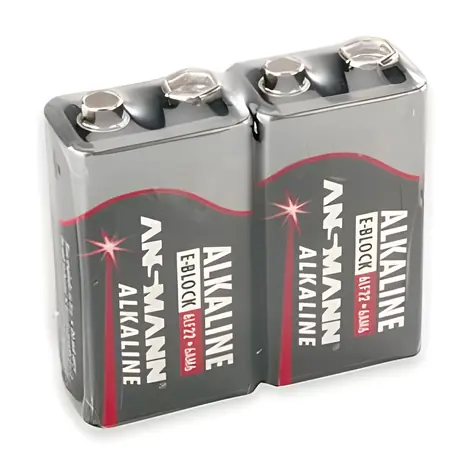 Ansmann 9V-Block red-line / Alkalická batéria / 9V / 2 ks