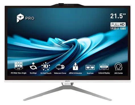 MSI PRO/AP222T 14MA-649EU/21,5"/FHD/T/i5-14400/8GB/512GB/Intel int/W11P/Biela/3R