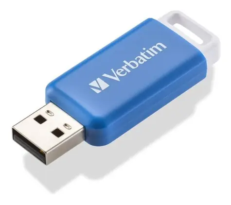 Verbatim DataBar 64GB modrá / Flash Disk / USB-A 2.0