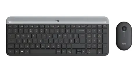 Logitech MK470 Slim grafitová / Set klávesnice s myšou / Bezdrôtový / ES layout