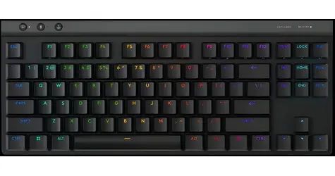 Logitech G515 TKL čierna / Bezdrôtová herná klávesnica / CH layout / Bluetooth + USB LIGHTSPEED prijímač / RGB
