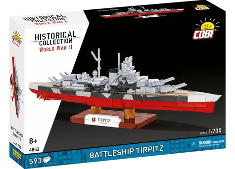 Cobi 4853 Battleship Tirpitz / Stavebnica / 593 dielikov / 1:700 / od 8 rokov