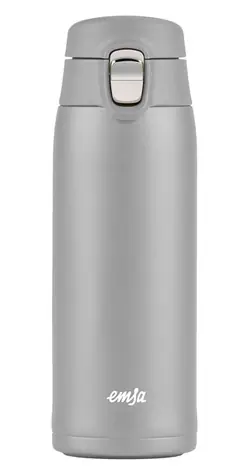Emsa TRAVEL MUG light 0.4l strieborná / Termohrnček / nerezová oceľ