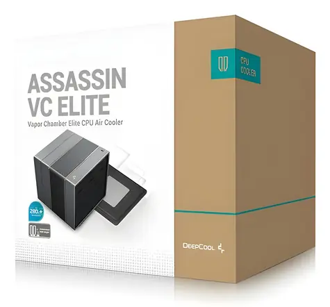 DEEPCOOL ASSASSIN VC ELITE čierna / Chladič CPU / TDP 300 W / 2x140 mm / vapor chamber