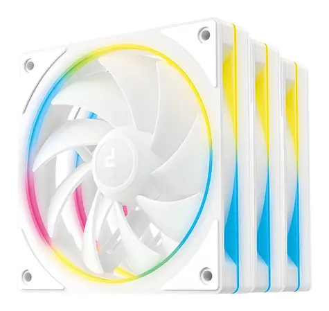 DEEPCOOL FL12 SE biela / Sada 3 kusy / 120mm / 50.74 CFM / 28.7 dB / ARGB