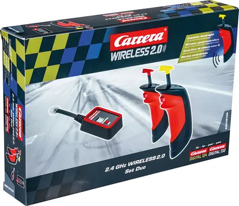 Carrera 10120 D132 | D124 - Wireless 2.0 Set Duo čierna červená 2 ks + prijímač