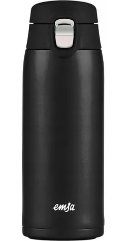 Emsa TRAVEL MUG light 0,4 l čierna / Termohrnček / nerezová oceľ