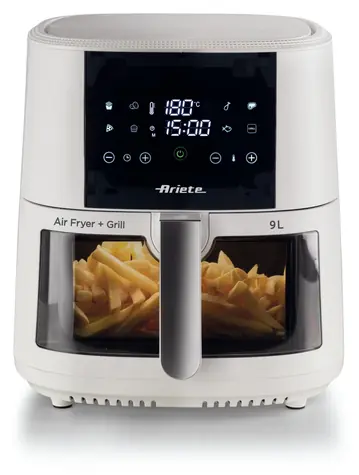 Ariete Airfryer biela / Teplovzdušná fritéza / 1500 W / 9 l / 8 programov