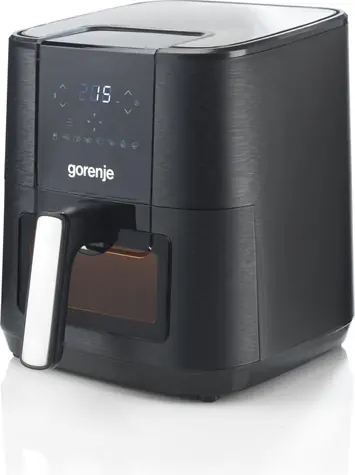 Gorenje AF1350DWB čierna / Teplovzdušná fritéza / 5,4 l / 1350 W / 8 programov