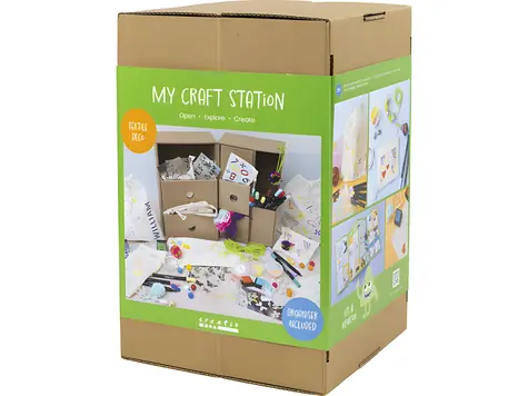 Creativ Company Maxi Box Dekorovanie textilu / Kreatívna sada / textilné fixy a šablóny / od 5 rokov