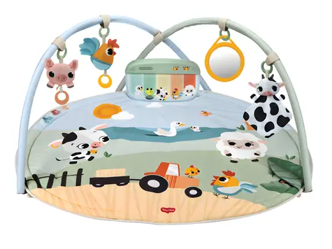 Tiny Love Gymini Farmers Funday / Hracia deka s hrazdou / 110 × 90 cm / od narodenia