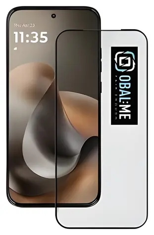 Obal:Me 5D Tvrdené Sklo pre Motorola G77 čierna / Tvrdené sklo
