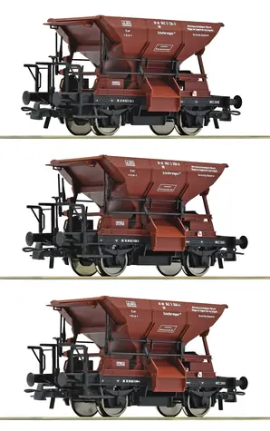 Roco 6600269 3dielna sada výsypných vozidiel Talbot DB IV / Sada nákladných vagónov H0 / mierka 1:87 / dĺžka 240 mm