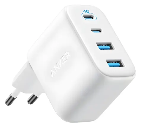 Anker Zolo biela / Nabíjačka do siete / 50W / 2x USB-C / 2x USB-A