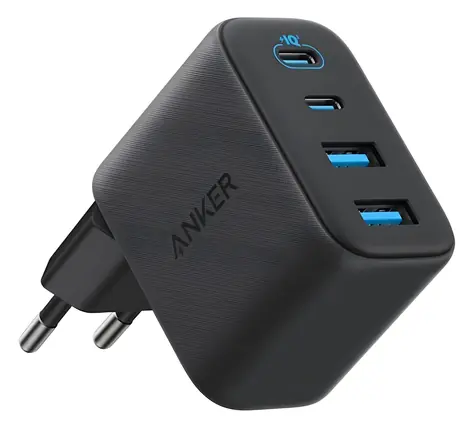 Anker Zolo čierna / Nabíjačka do siete / 50W / 2x USB-C / 2x USB-A