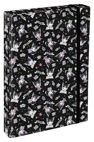 BAAGL Dosky na školské zošity A4 Jumbo Kuromi Black / Školské dosky / A4 / 23 × 32 × 4 cm