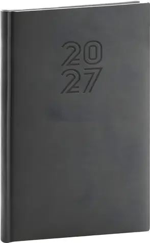 NOTIQUE Aprint 2027 čierny / Týždenný diár / 15 x 21 cm