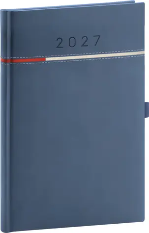 NOTIQUE Tomy 2027 modro-červený / Týždenný diár / 15 x 21 cm