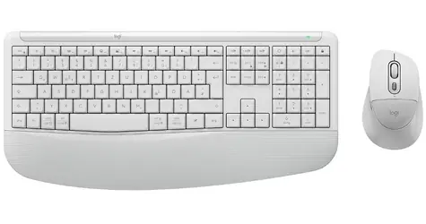 Logitech Desktop MK880 Signature Comfort PLUS DE svetlo šedá / Bezdrôtová sada klávesnice a myši / DE verzia
