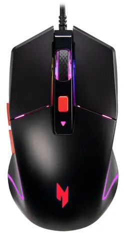 Acer Nitro NMW100 čierna / Herná myš / 7200 DPI / 7 tlačidiel / RGB / USB-A