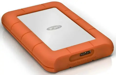 LaCie Rugged 1TB oranžová / Externý SSD / 2.5" / USB 3.2 Gen 2x2 / 2000 MB/s / IP54 / 2 roky