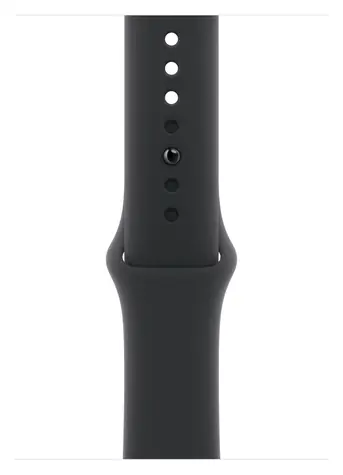 Apple Watch Sport Band 46mm čierna / Športový remienok pre Apple Watch / Fluoroelastomer / S/M / 140-190 mm