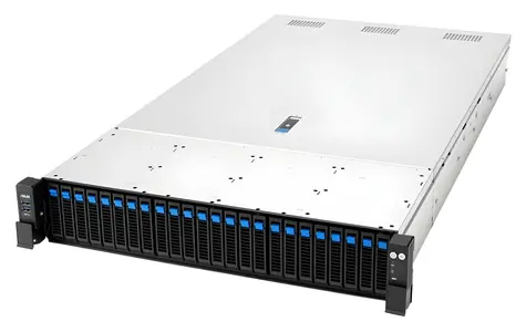 Asus RS720A-E13-RS24G / Rack server / AMD EPYC 9005 / 2x Socket SP5 / 24x DDR5 / 24x 2.5" / 80 PLUS Titanium / 2U