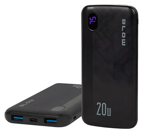 Blow PB10B čierna / Powerbanka / 10000 mAh / 22,5 W / USB-C / USB-A