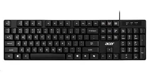 Acer AKW100 čierna / Drôtová klávesnica / USB-A / CZ&SK layout