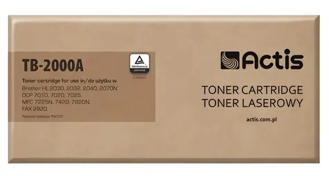 Actis TB-2000A / Alternatívny toner / Brother TN-2000/TN-2005 / Čierny / 2500 strán