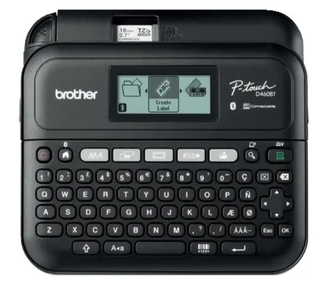 Brother PT-D460BTVP / Tlačiareň samolepiacich štítkov / 180dpi / Bluetooth 5.0 / USB / 6x AA