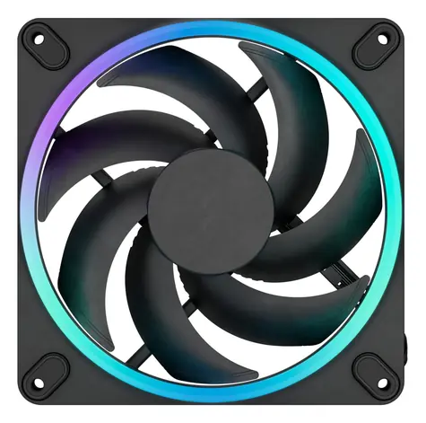 Fractal Design Momentum 14 RGB čierna / Univerzálny ventilátor / 140 mm / 350-1800 RPM / 28 dB / ARGB / 4-pin PWM