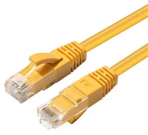 MicroConnect CAT6a U/UTP 0.3m žltá / LSZH