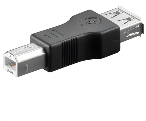 MicroConnect adaptér USB A (F) - USB B (M) čierna / Redukcia USB