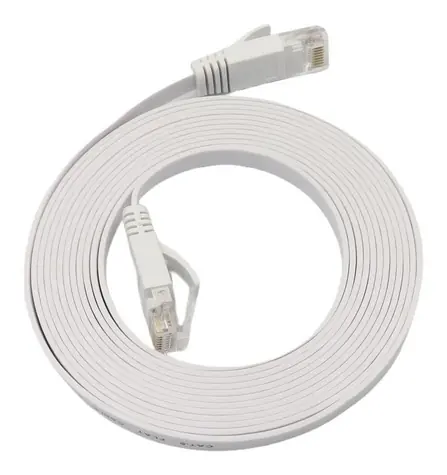MicroConnect CAT6a U/UTP FLAT 1m biela / Patch kábel