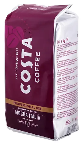 Costa Coffee Signature Blend Dark Roast 1 kg / Zrnková káva / intenzita 9