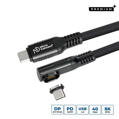 MicroConnect USB-C (M) - USB-C (M) 1m čierna / Kábel USB