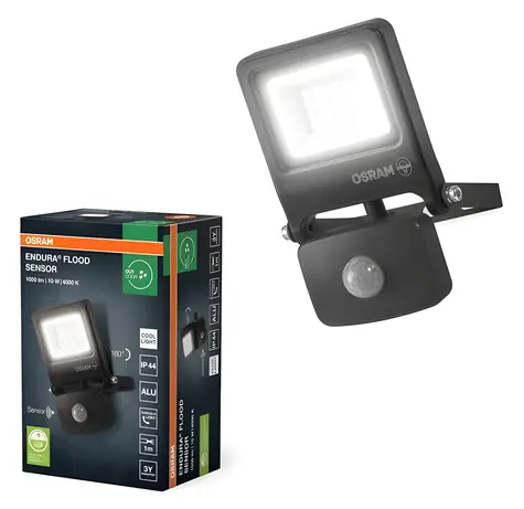 OSRAM LED Endura Flood Sensor 10W / vonkajšie svietidlo / 1050lm / 4000K