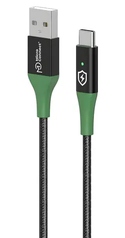 MicroConnect SMART Charge / Kábel / USB-A - USB-C / 1 m / čierna