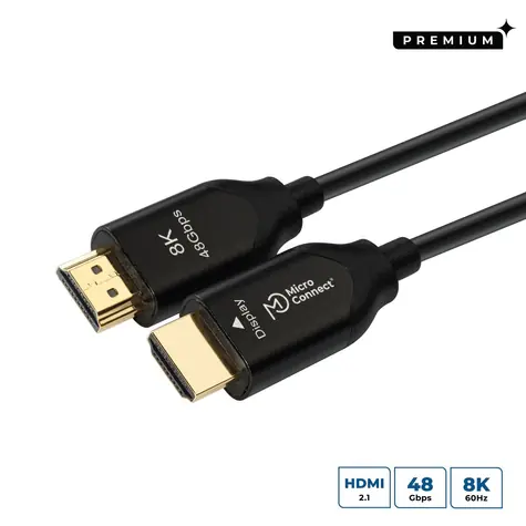 MicroConnect Premium Ultra High Speed 40 m čierna / Prepojovací kábel HDMI / HDMI 2.1 / 8K 7680×4320 / 120 Hz