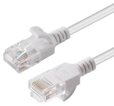 MicroConnect CAT6 U/UTP SLIM 1m biela / PVC